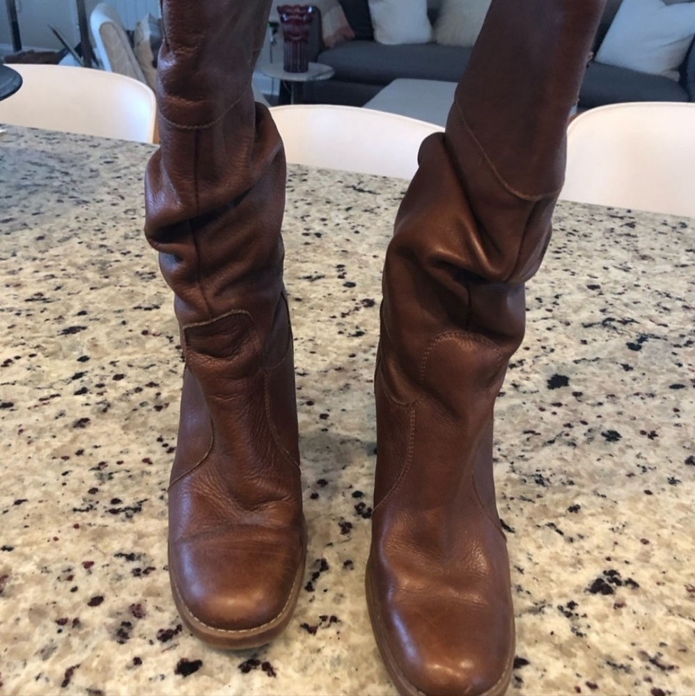 Sassy ALDO Auralda Italian Leather Boots   Sz 39 / US 8- 8.5